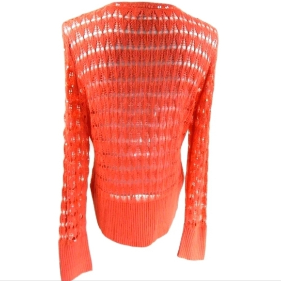 Cache Coral Sequin Button Front Cardigan - Picture 3 of 3